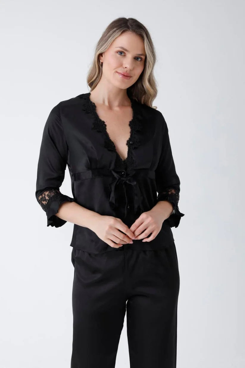 Premium 6-Piece Satin Night Suit
