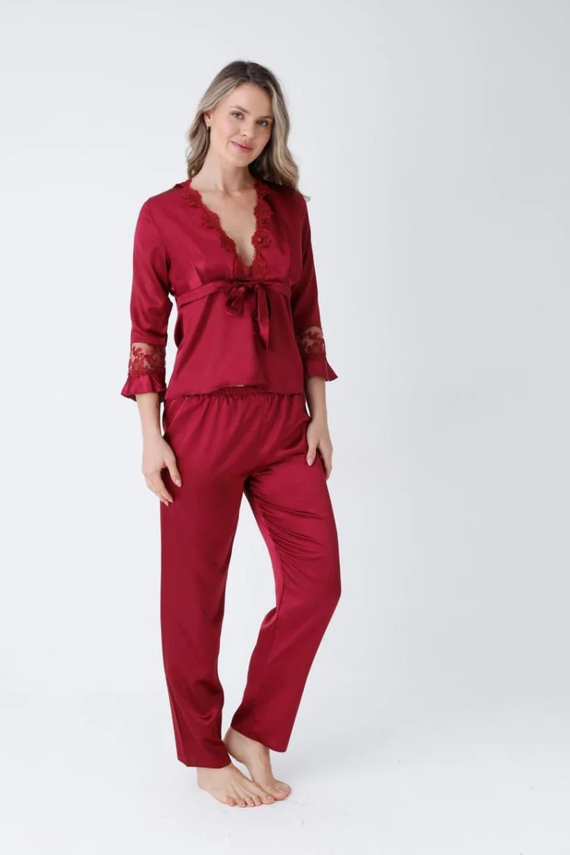 Premium 6-Piece Satin Night Suit