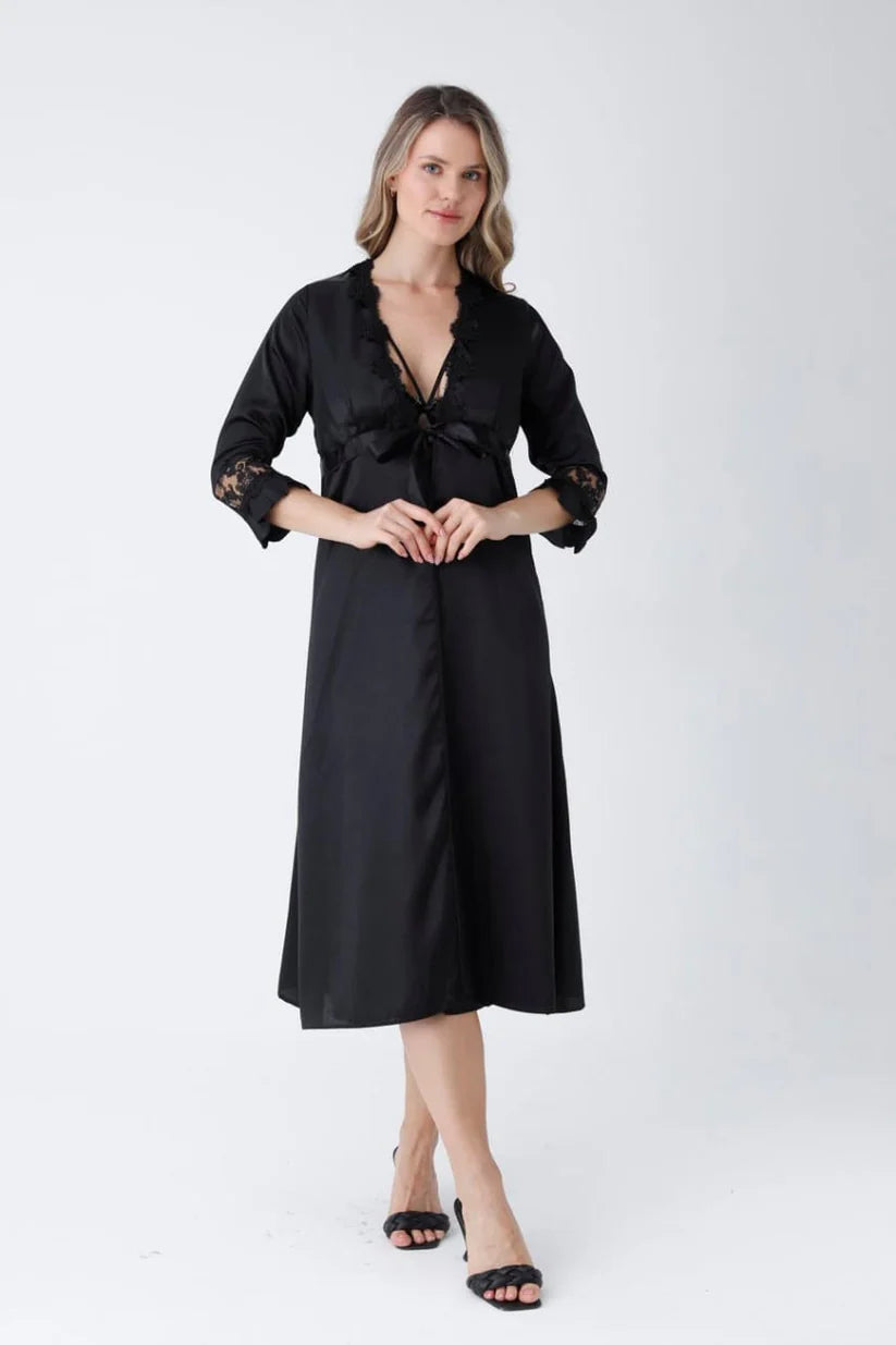Premium 6-Piece Satin Night Suit