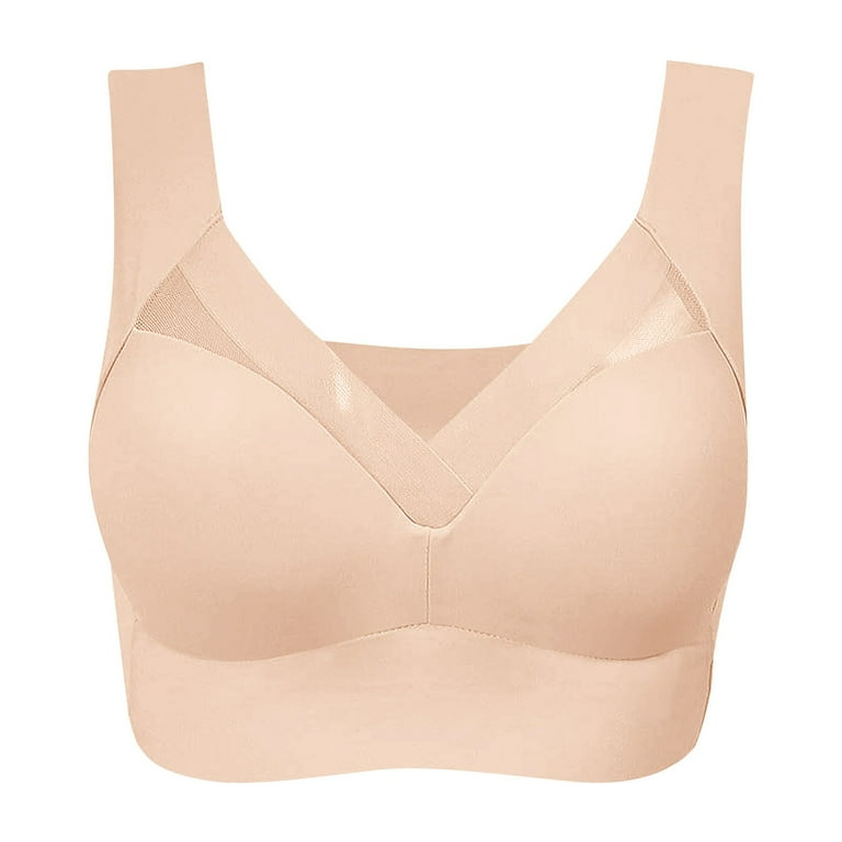 Seamless Mesh Accent Comfort Bra Wireless Lift & Support