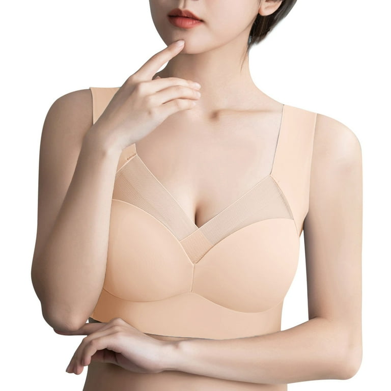 Seamless Mesh Accent Comfort Bra Wireless Lift & Support