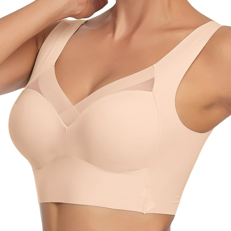 Seamless Mesh Accent Comfort Bra Wireless Lift & Support