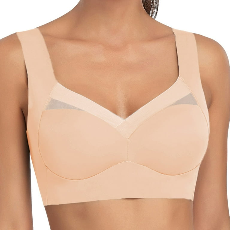Seamless Mesh Accent Comfort Bra Wireless Lift & Support